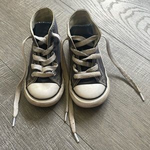 Toddler converse size 7 navy blue high tops